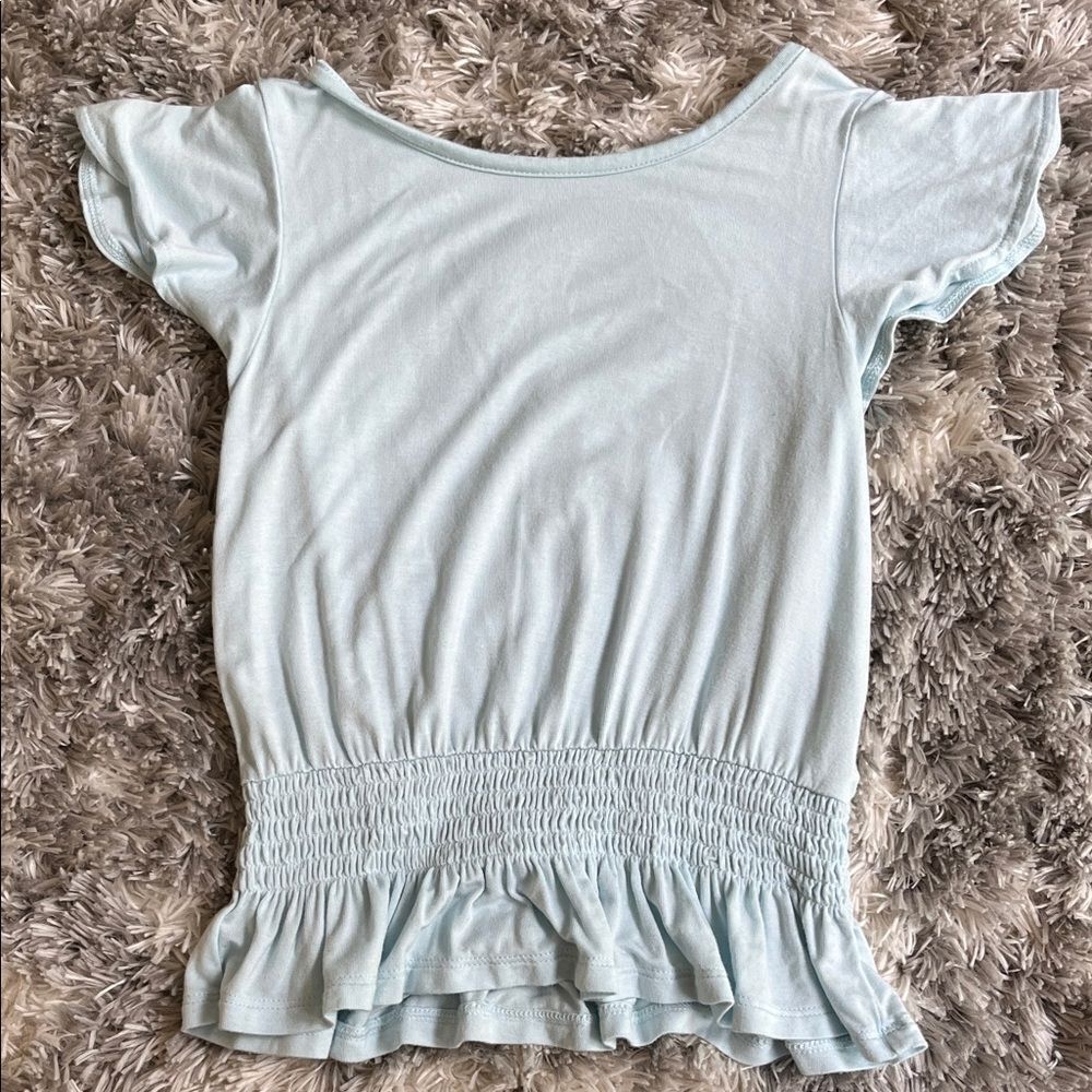 Wonder Nation Light Blue Kids Blouse